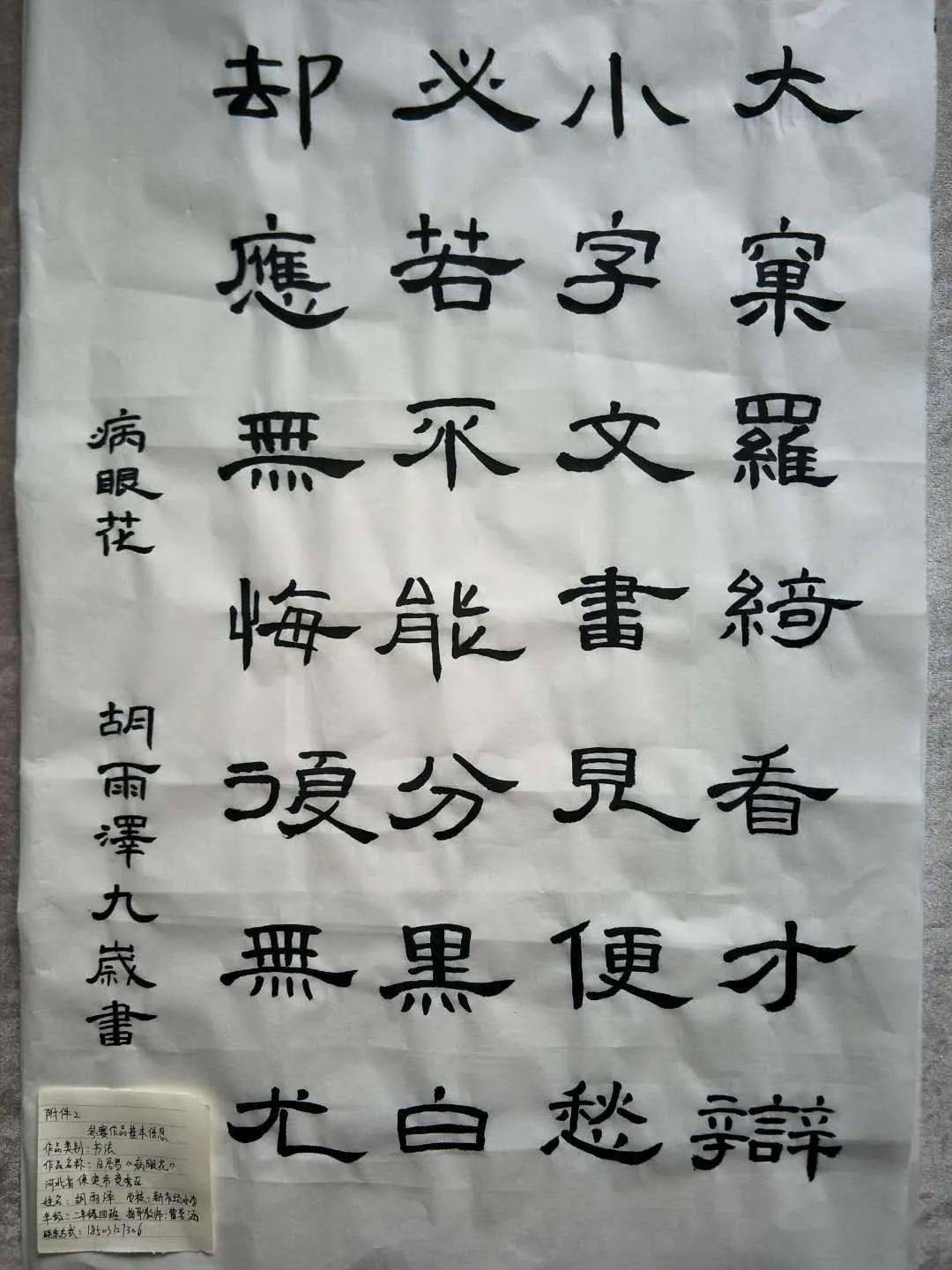字若教育 翰墨繪光明——XX小學“全國愛眼日”主題教育活動紀實